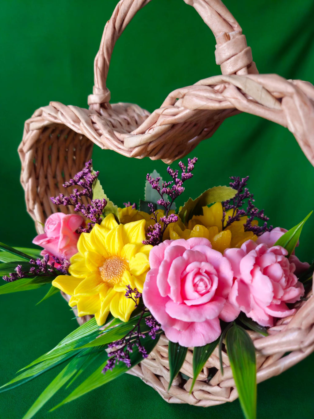 Artisan Floral Essence Soap Art Bouquet – Scented Keepsake Gift