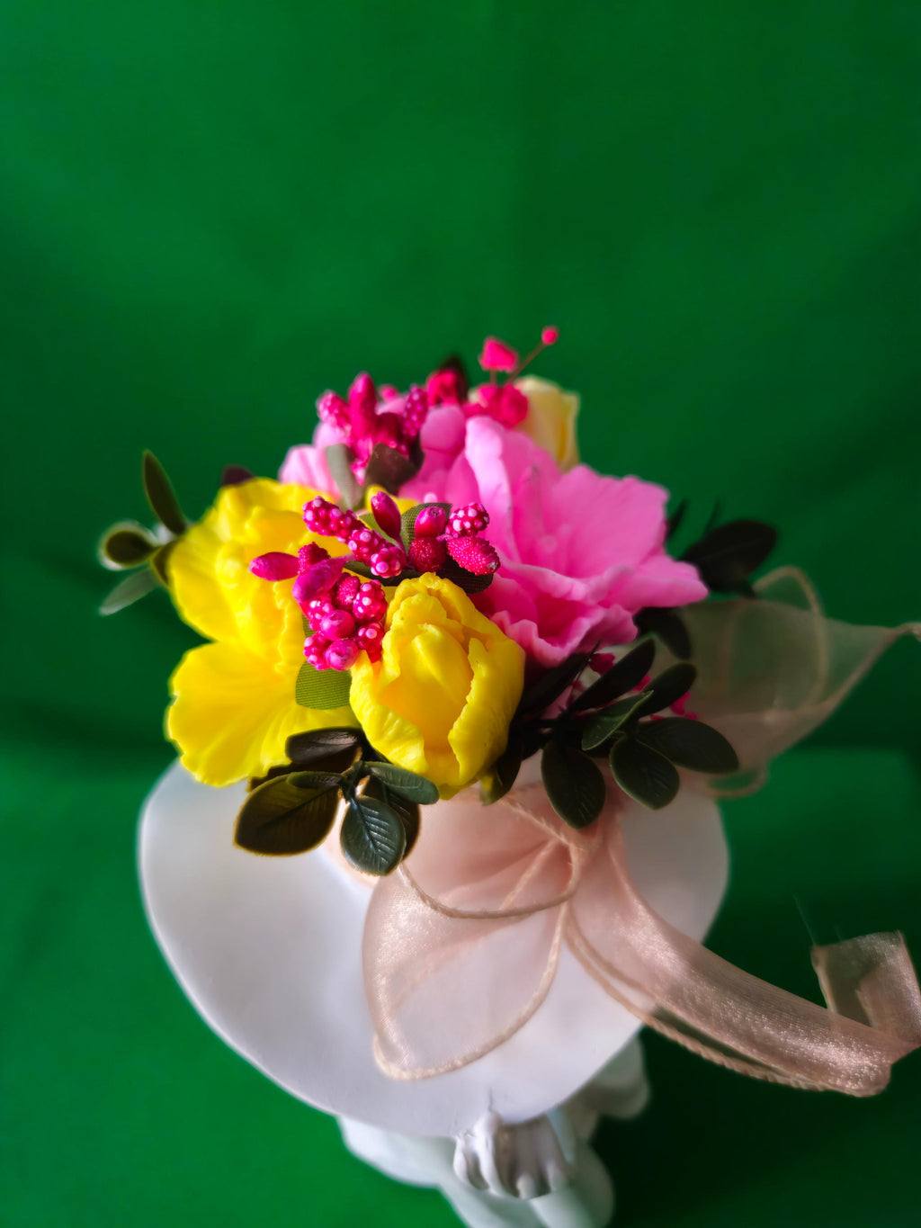 Luxury Ceramic Flower Display | Elegant Home Décor Piece