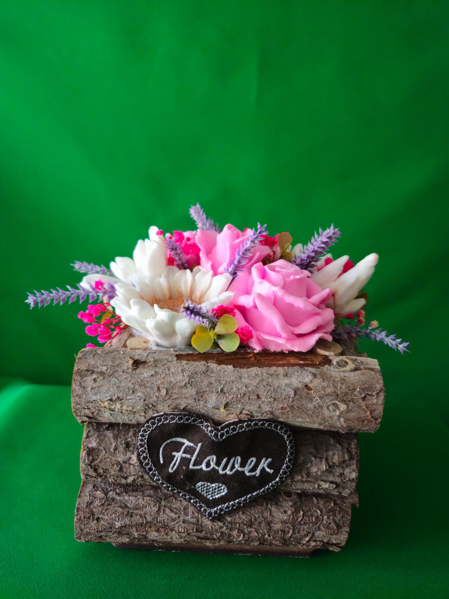 Rose Garden Box | Scented Soap Flower Gift Arrangement