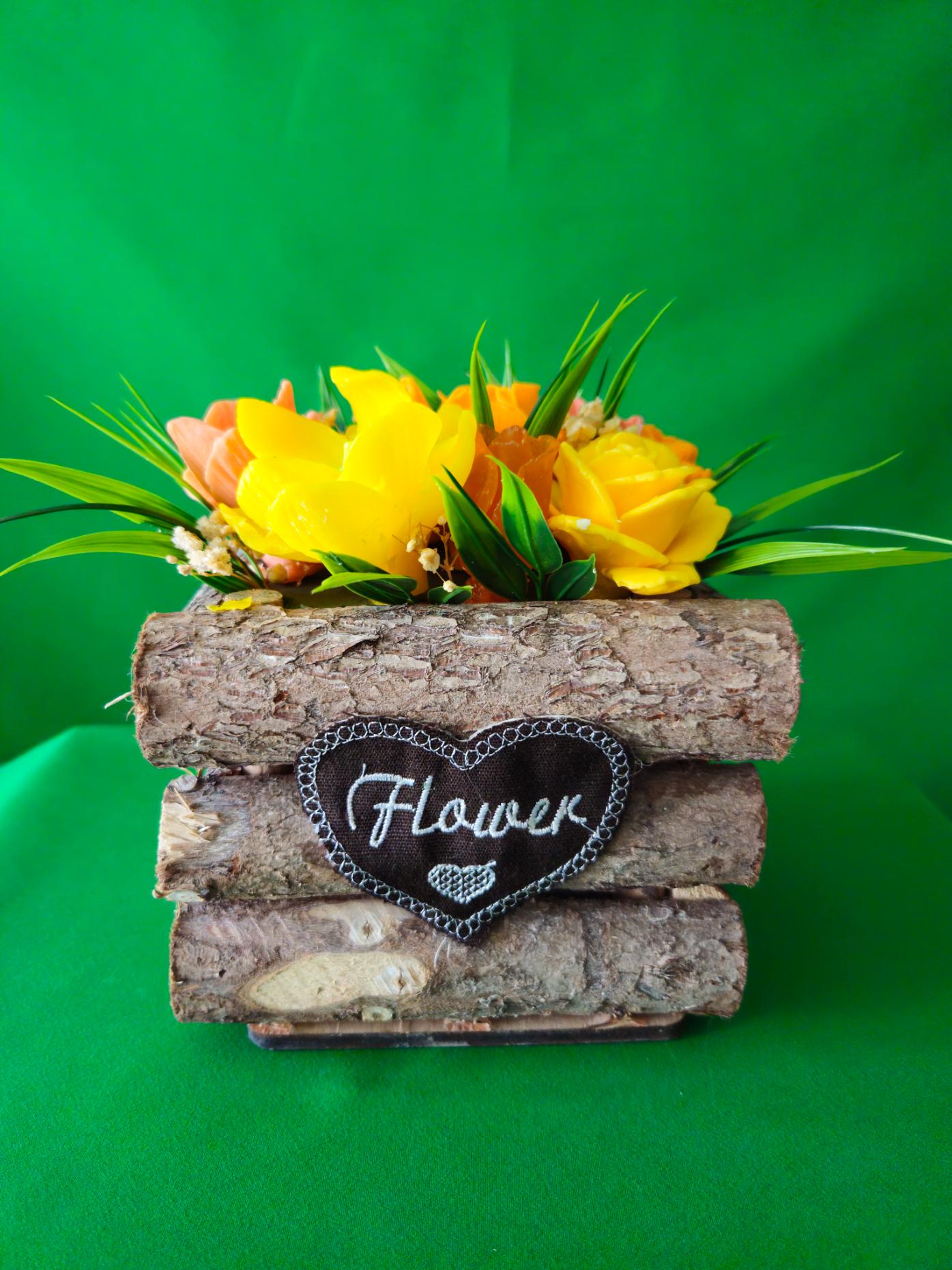 Garden Glow Box – Handcrafted Soap Flower Décor