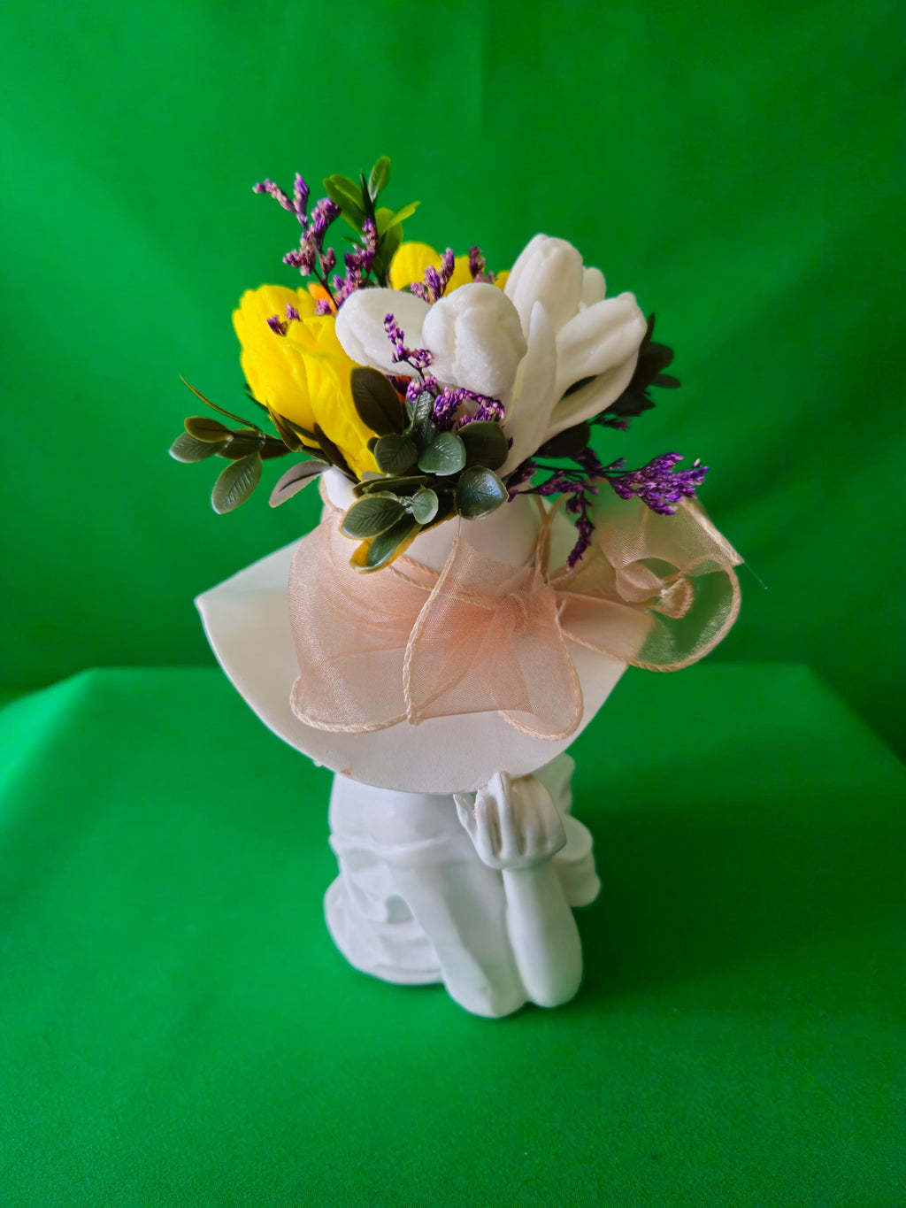 Ceramic Artisan Floral Arrangement | Handmade Decorative Gift