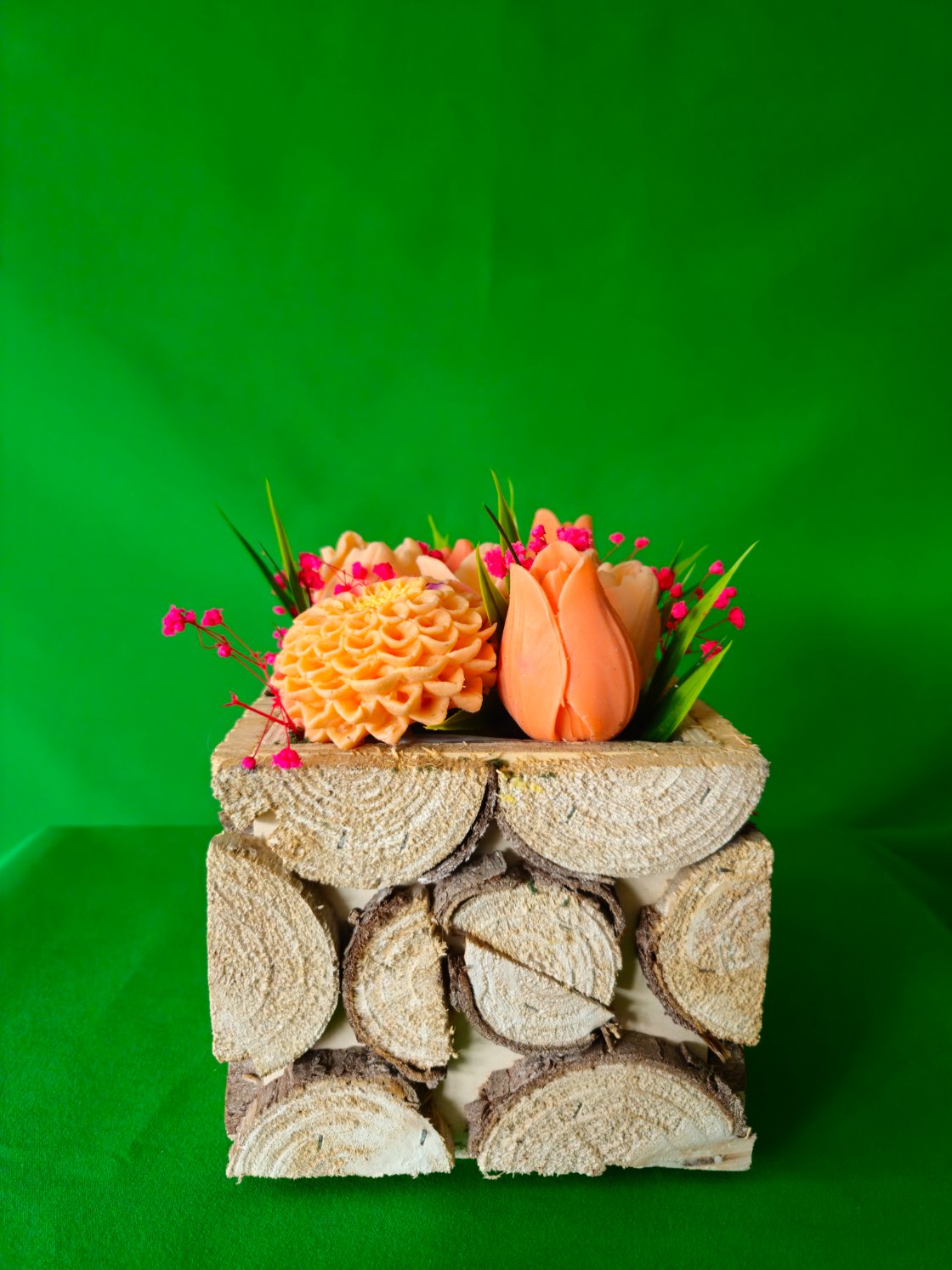 Sunset Bloom Gift Box – Elegant Soap Flower Arrangement for Home Décor