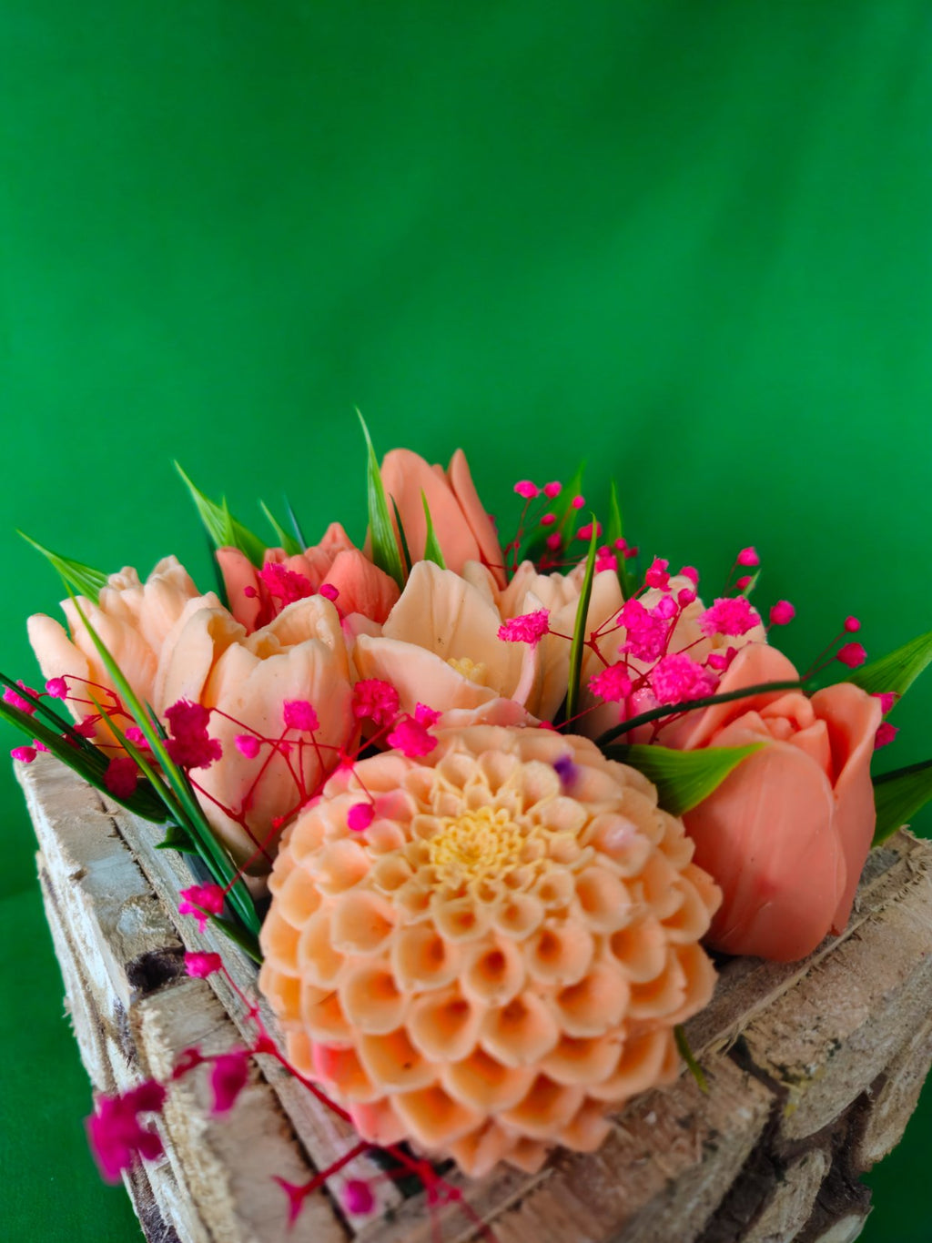 Sunset Bloom Gift Box – Elegant Soap Flower Arrangement for Home Décor