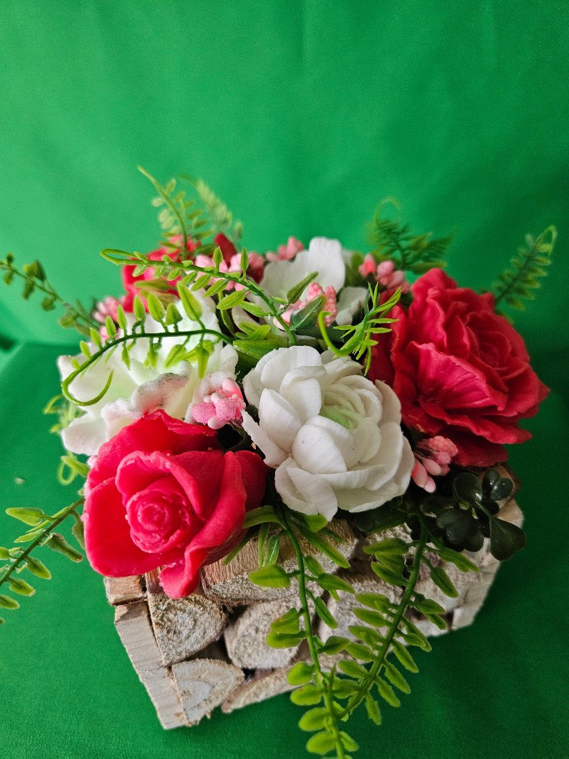 Pastel Serenity Flower Box – Luxury Scented Soap Floral Arrangement