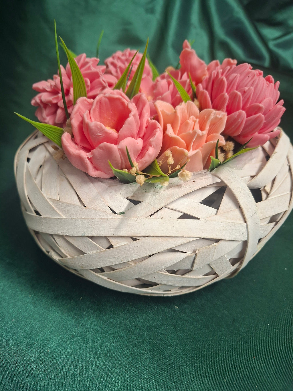 Woven Wood Basket Bathroom Home Decor
