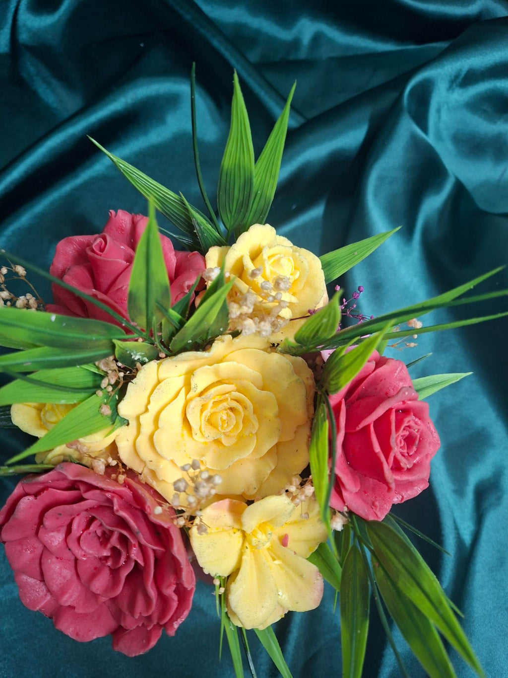 Vibrant Flower Box Arrangement In Soft Pink Round Box