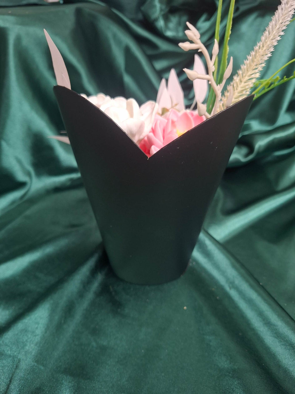 Artificial Flower Box Bouquet Peony And White Flowers Decor