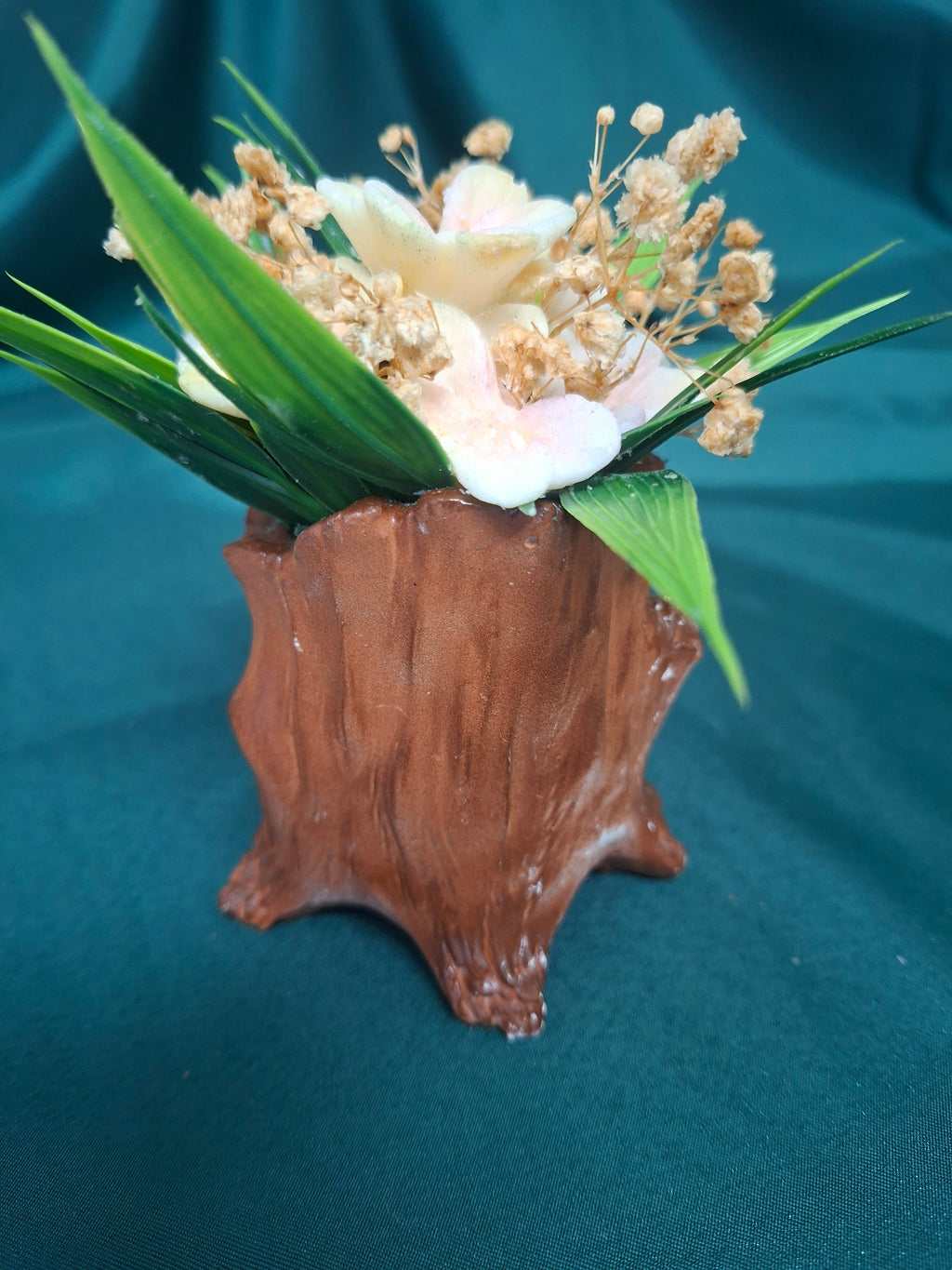 Artificial Flower Box Gift Set In Rustic Wooden Box