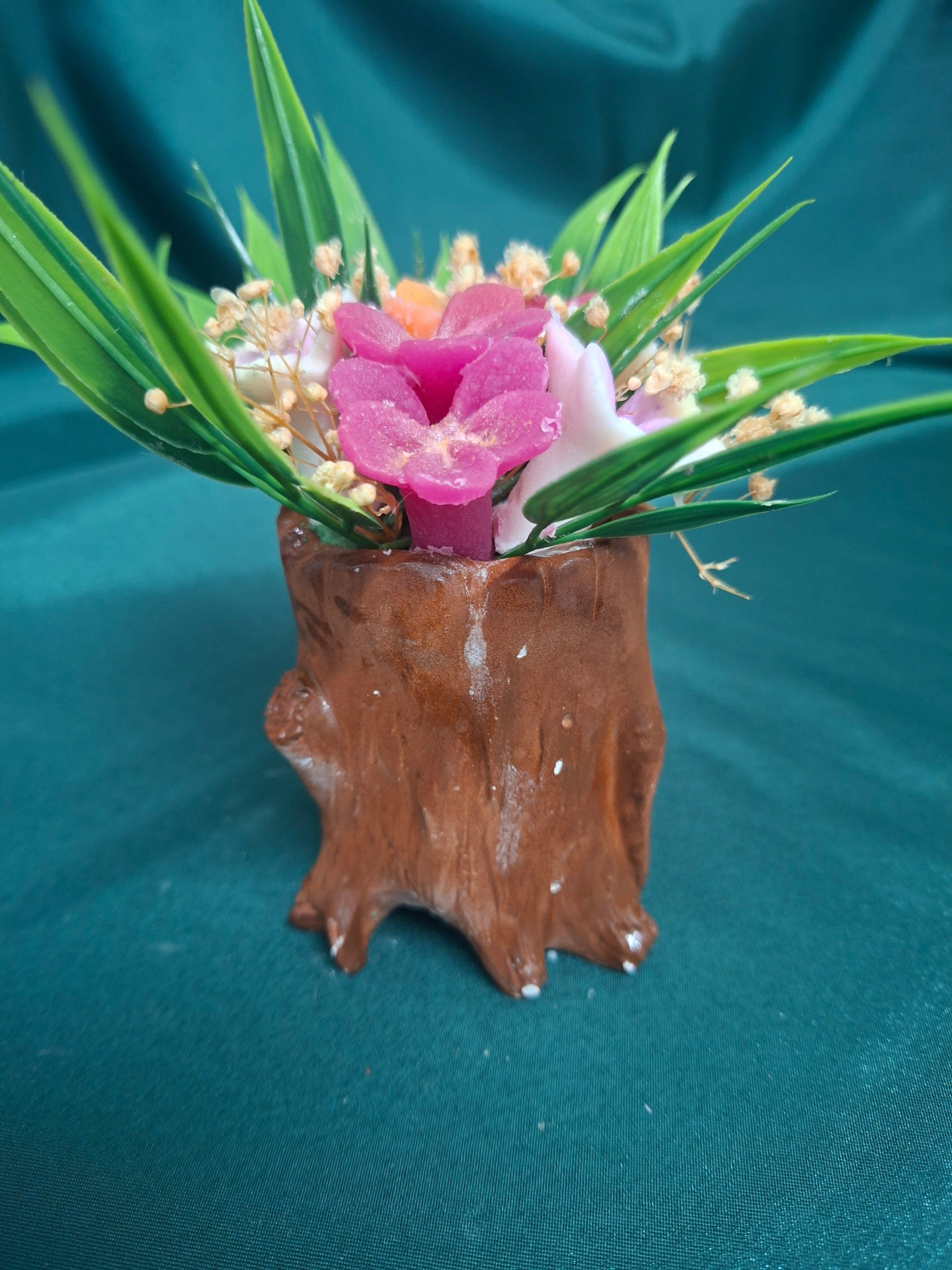 Colorful Artificial Flower Bouquet In Decorative Gift Box For Home Decor