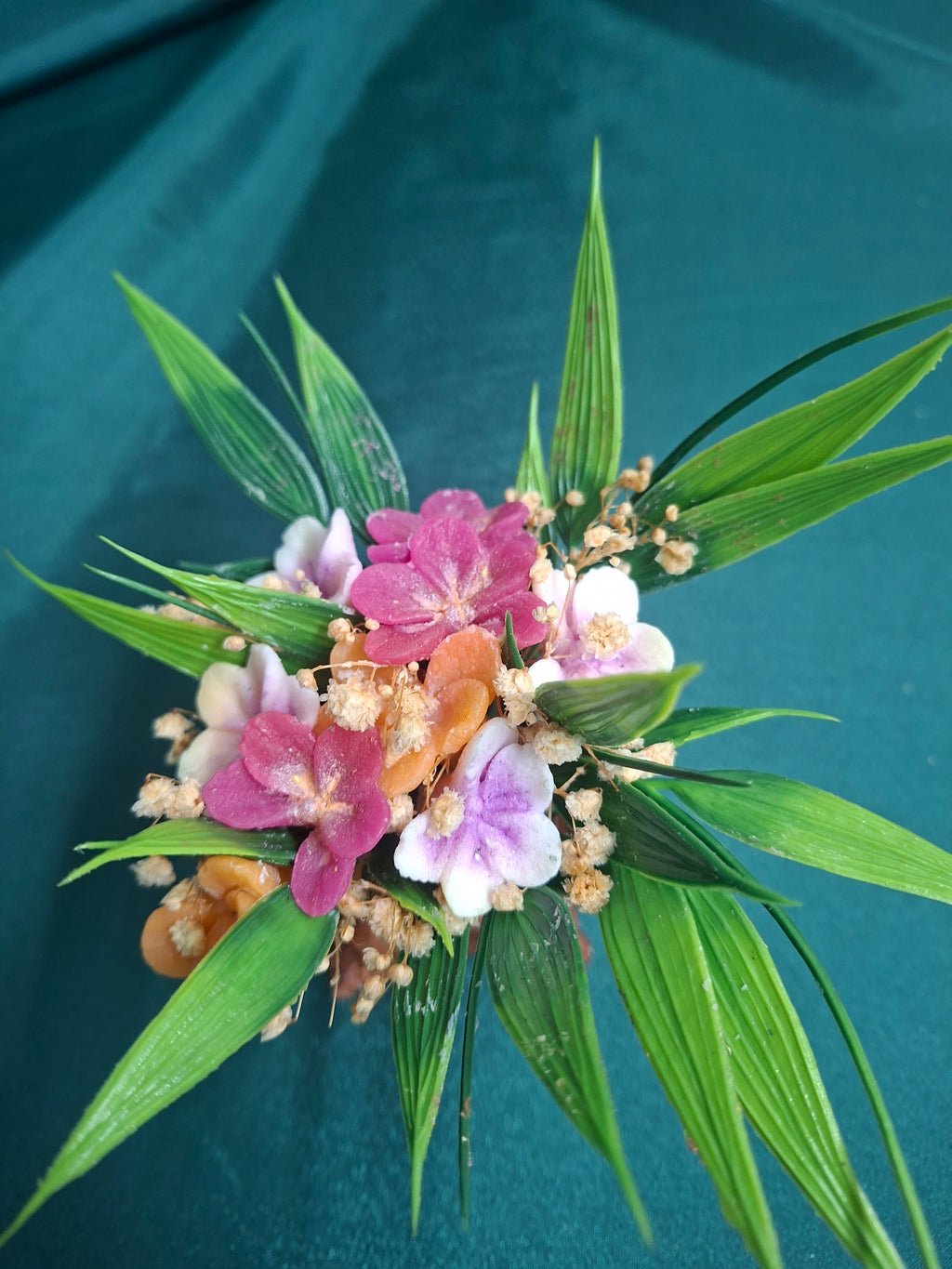 Colorful Artificial Flower Bouquet In Decorative Gift Box For Home Decor