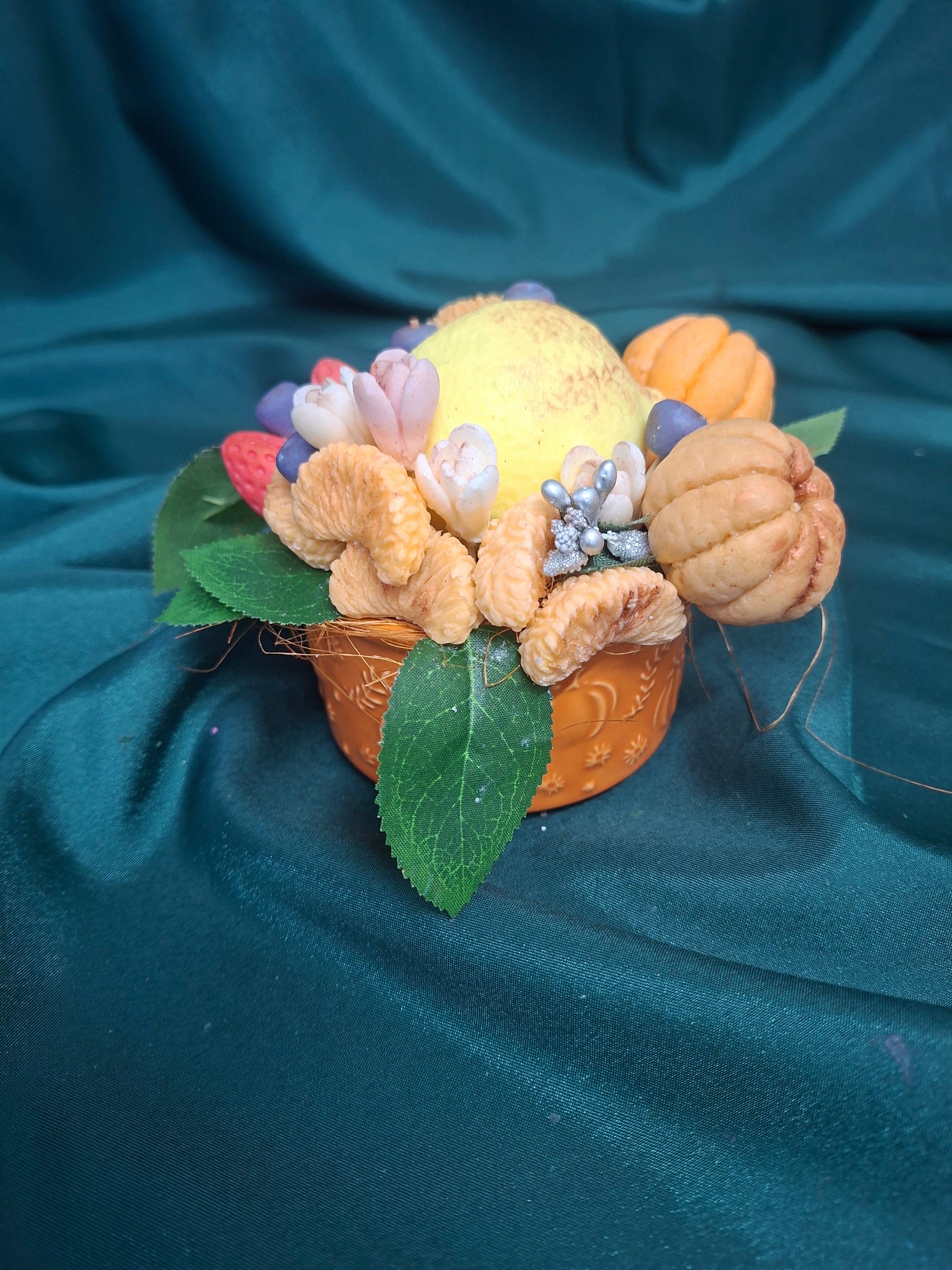 Artificial Floral Bouquet Soap Art In Decorative Pot Centerpiece