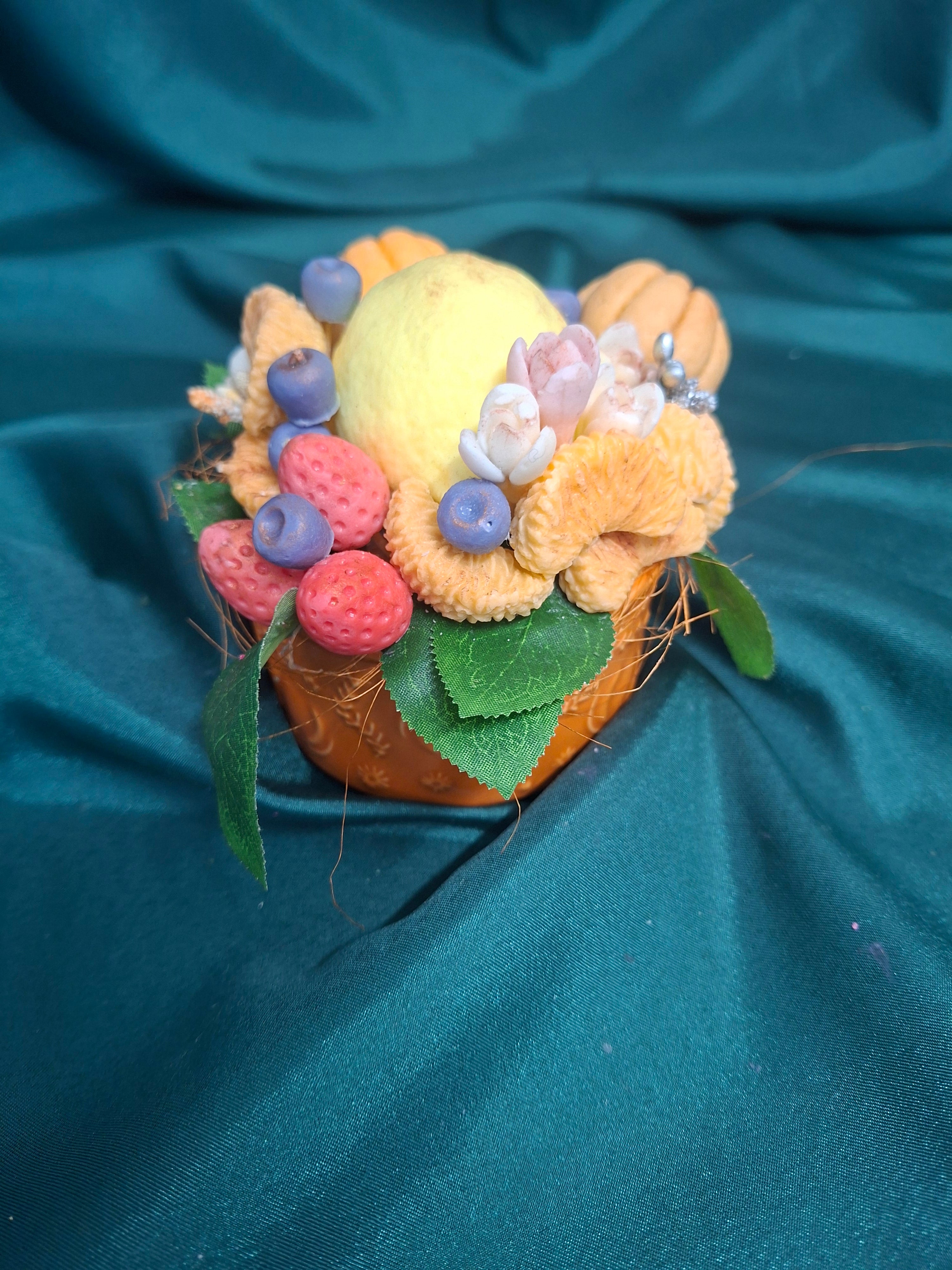 Artificial Floral Bouquet Soap Art In Decorative Pot Centerpiece