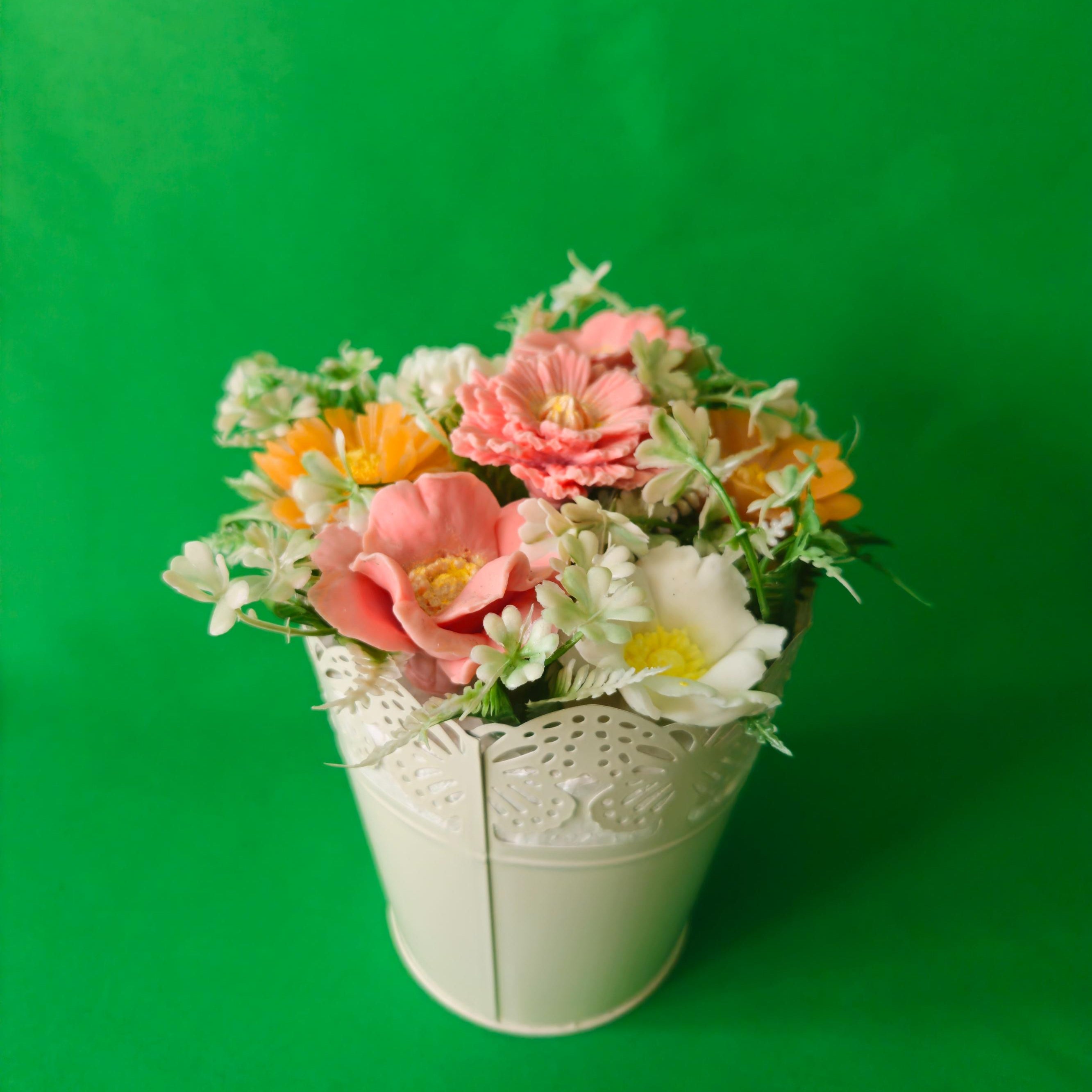 Handcrafted Soap Flowers Ivory Petal Collection Exclusive by DIA Bloom & Grace