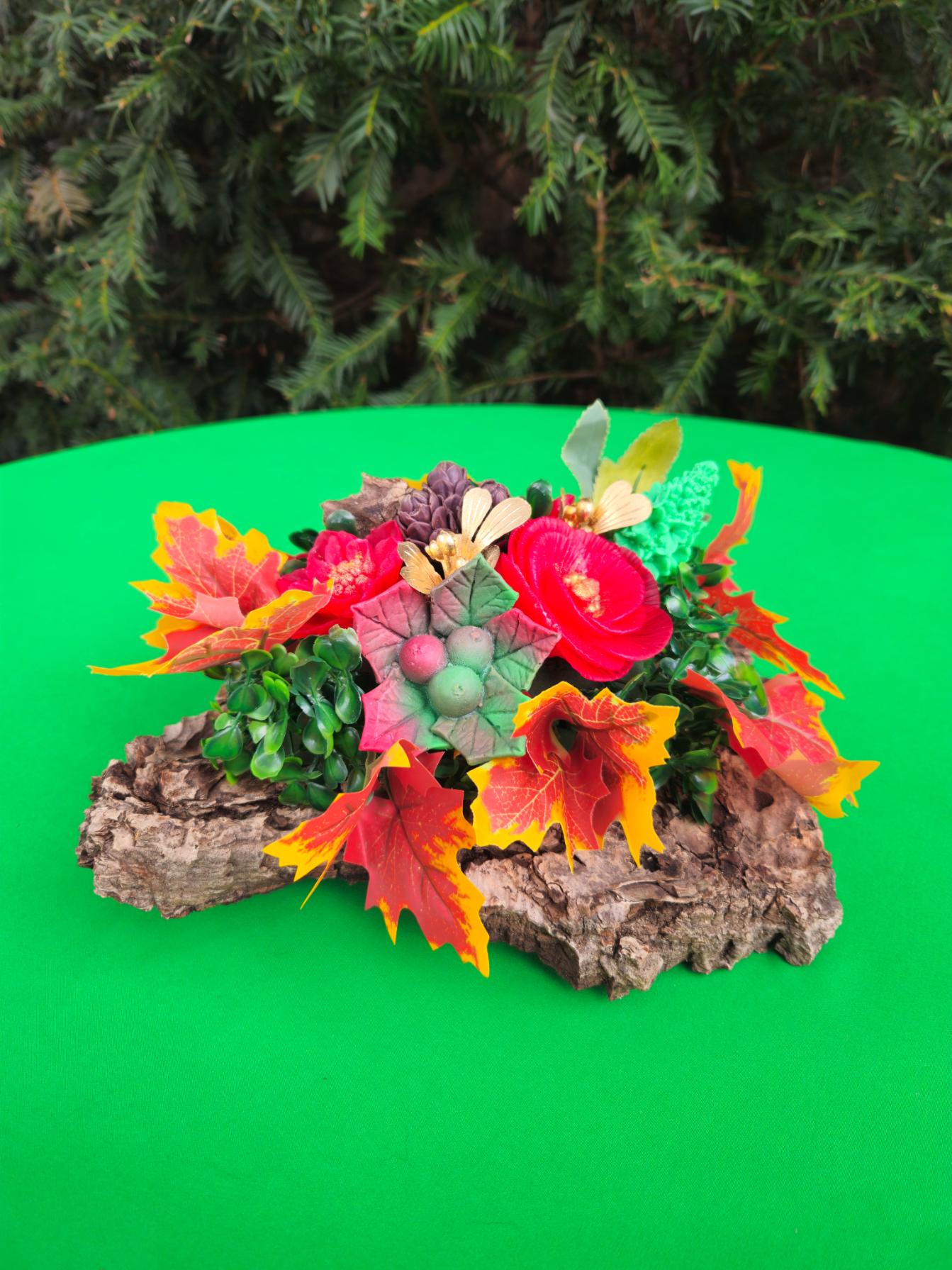 Woven Blossom Basket | Artisan Soap Flower Arrangement