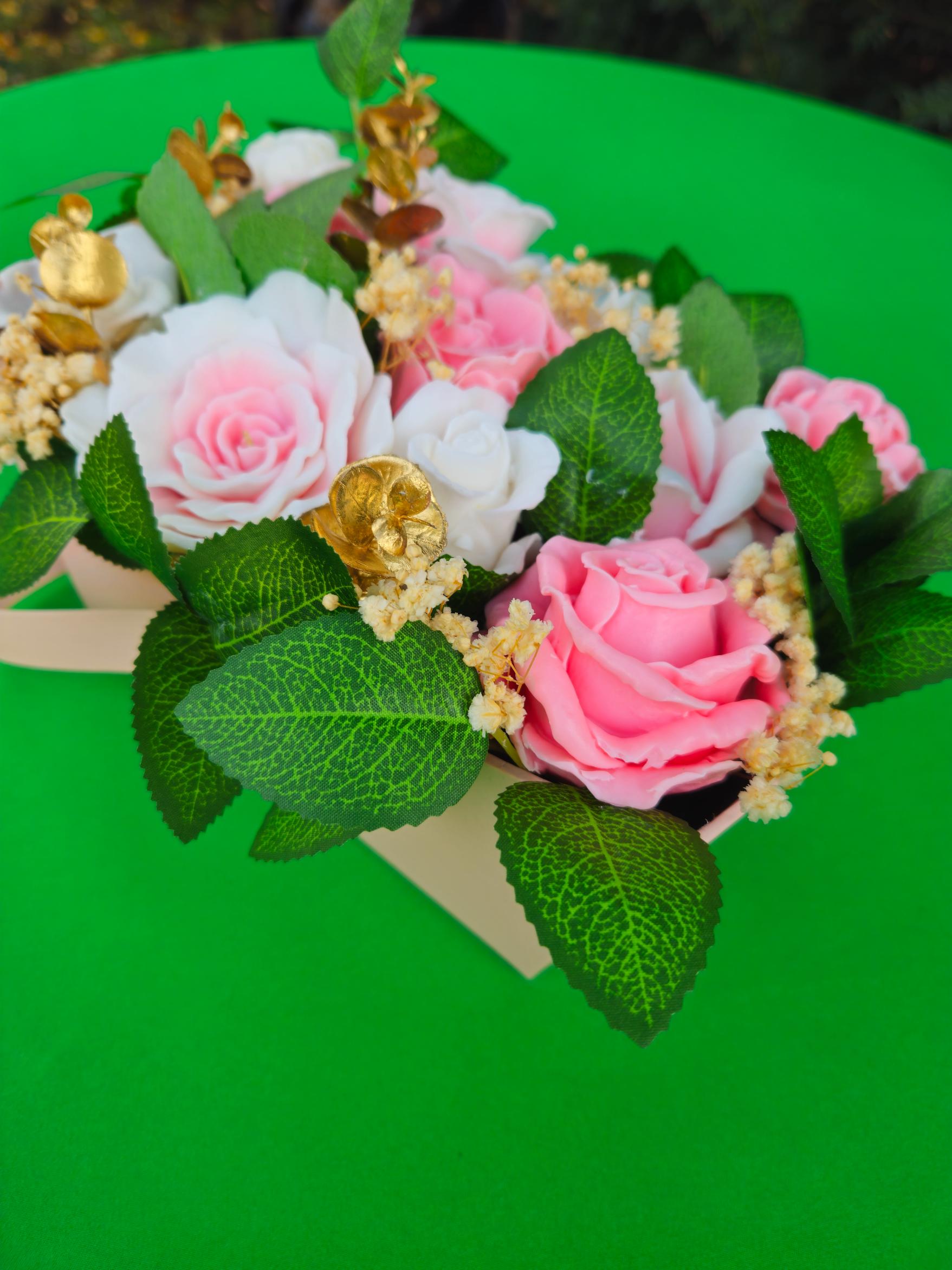 Woven Charm Basket | Luxury Soap Flower Keepsake