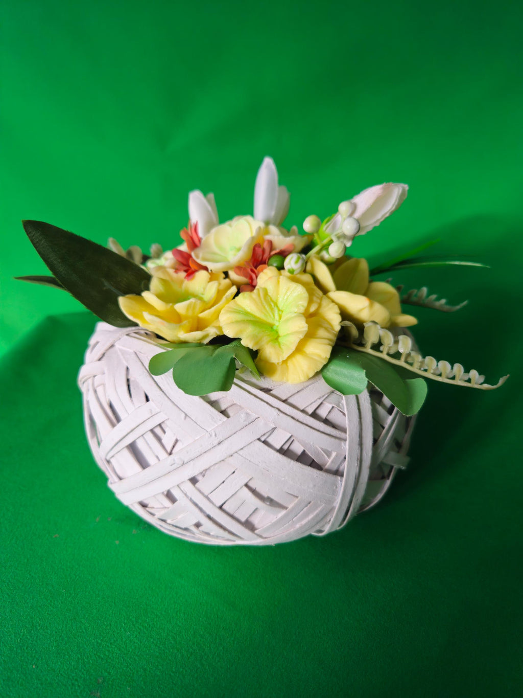 Woven Secret Garden Basket |  Scented Soap Flower Gift | Handmade Gift