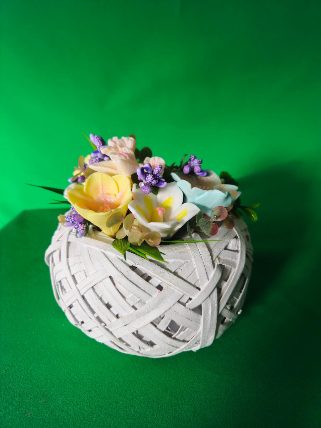 Woven Floral Radiance Basket | Scented Soap Flower Gift Idea