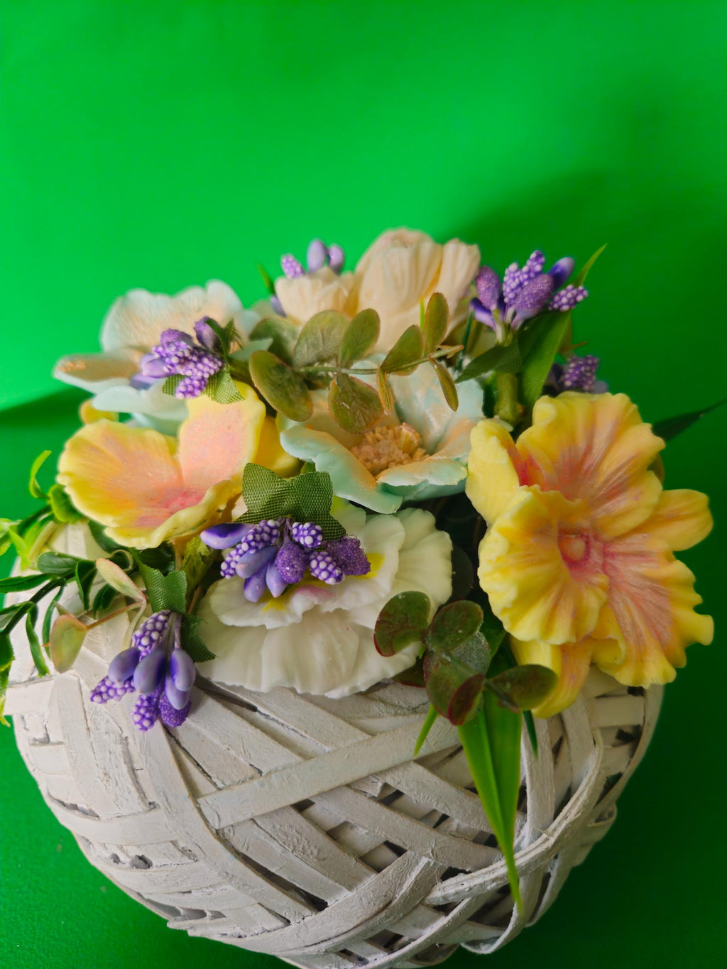 Woven Floral Radiance Basket | Scented Soap Flower Gift Idea