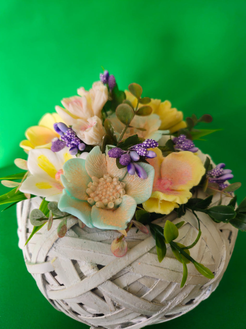 Woven Floral Radiance Basket | Scented Soap Flower Gift Idea