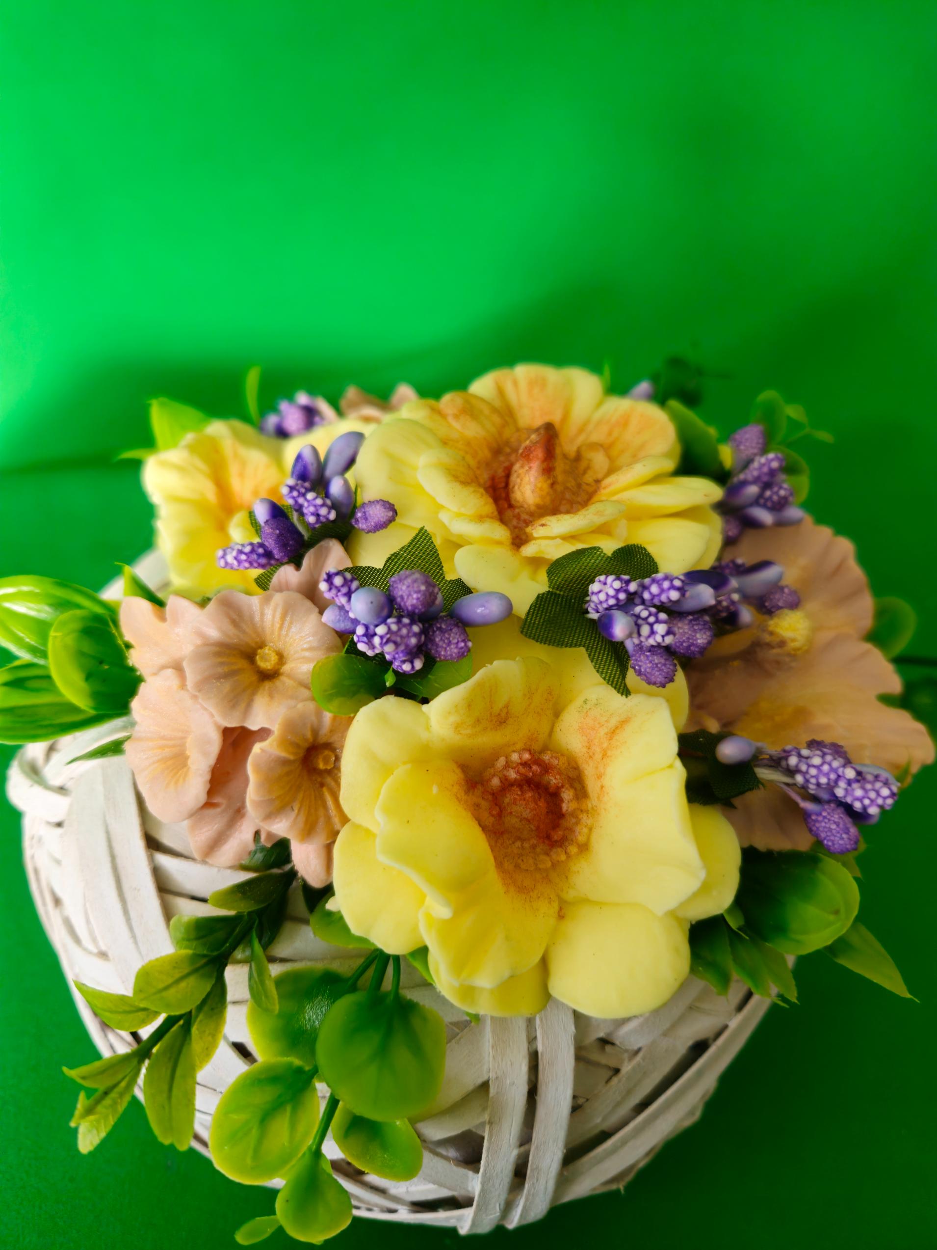 Woven Moonlight Blossoms | Elegant Soap Flower Keepsake