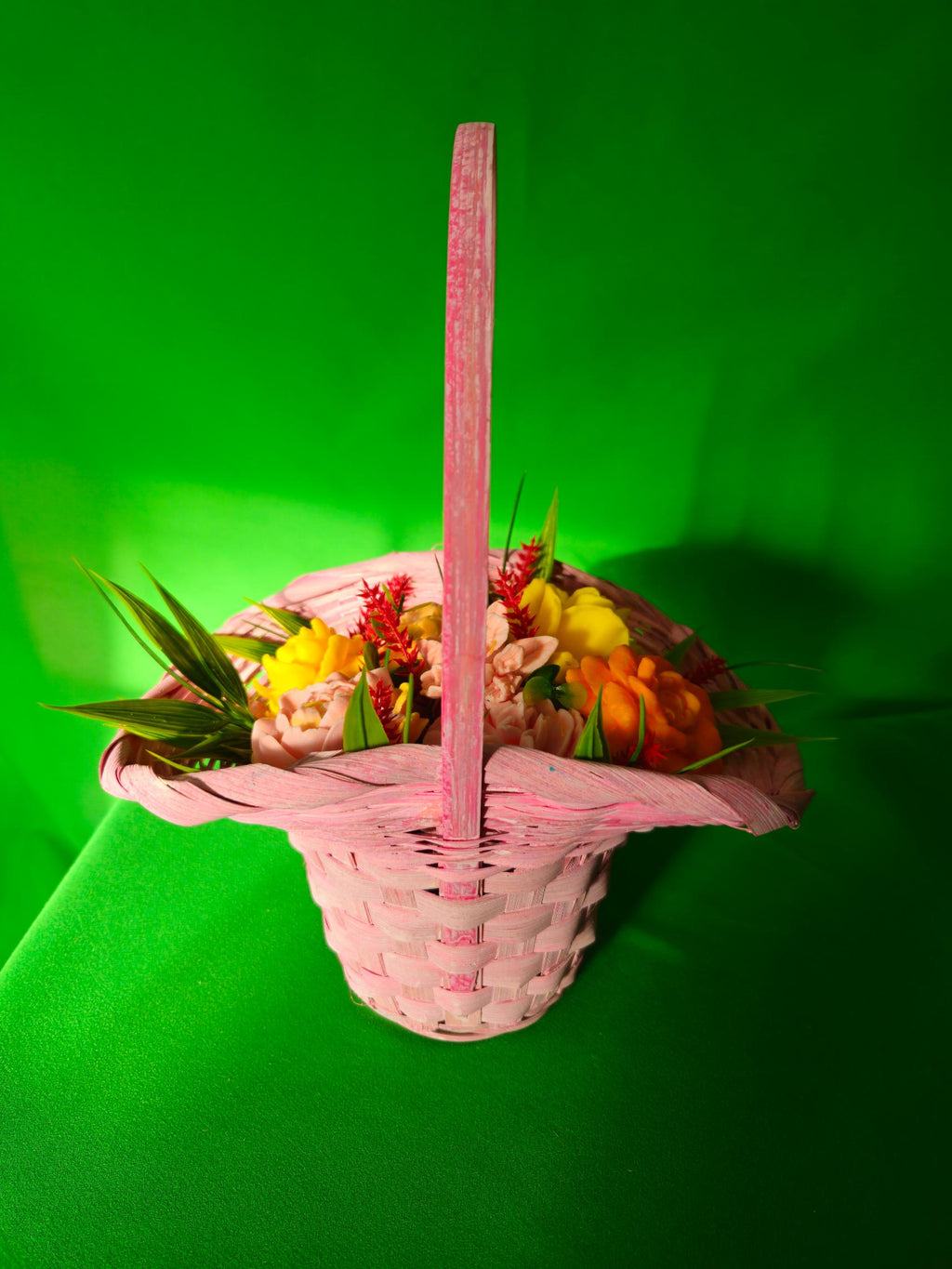 Woven Dream Petals Basket | Luxury Scented Soap Flower Arrangement