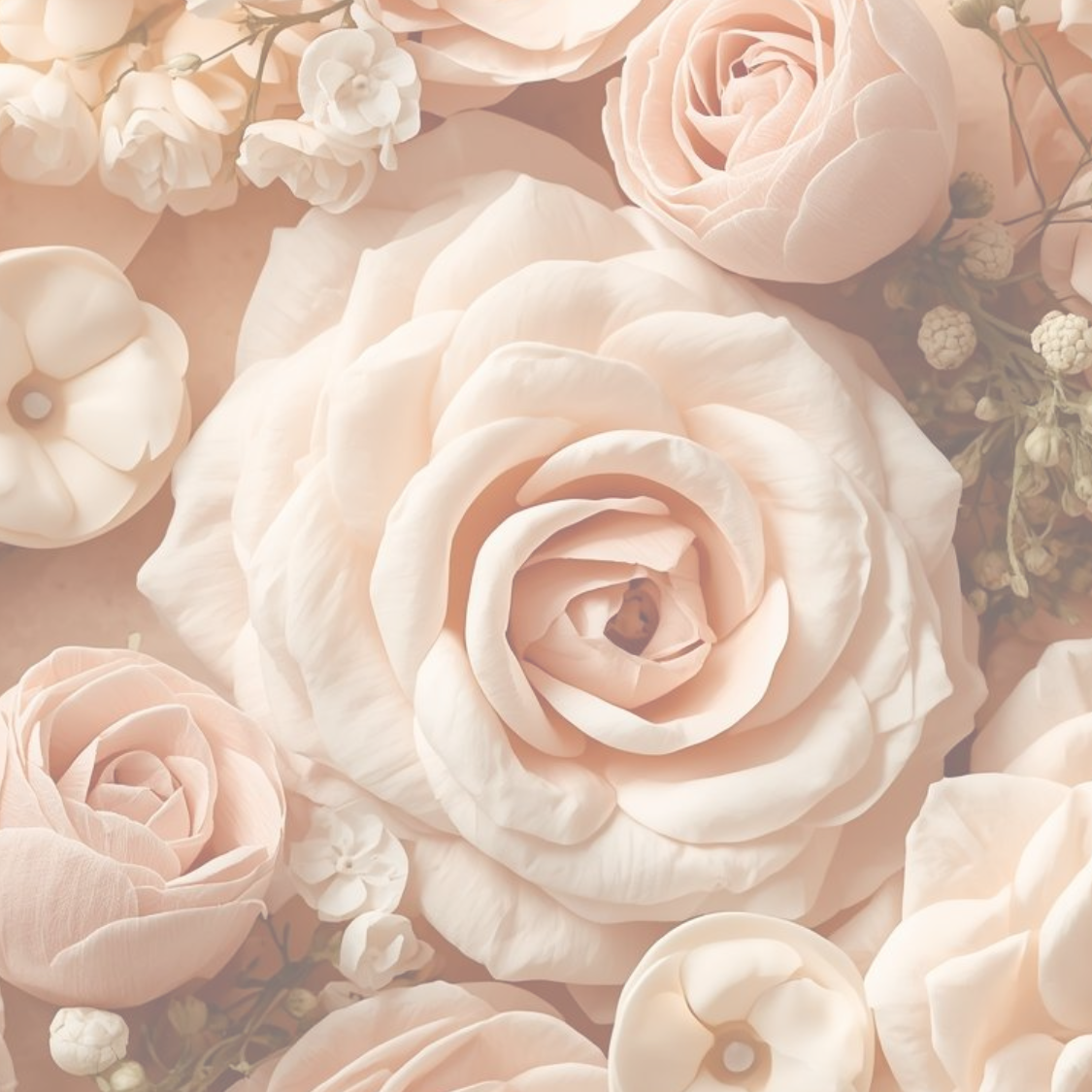 Close-up of pink roses with a soft focus effect