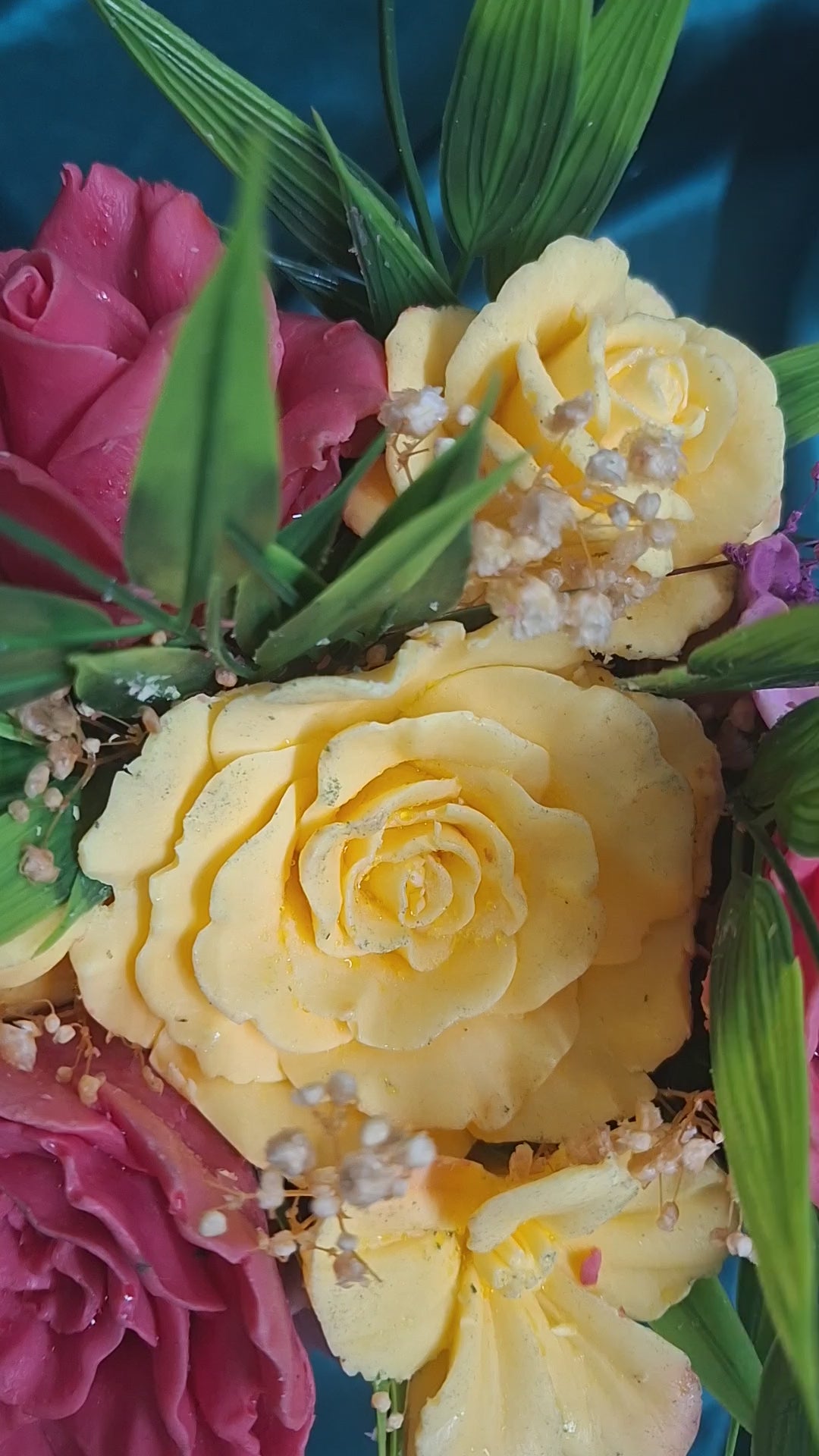 Vibrant Flower Box Arrangement In Soft Pink Round Box