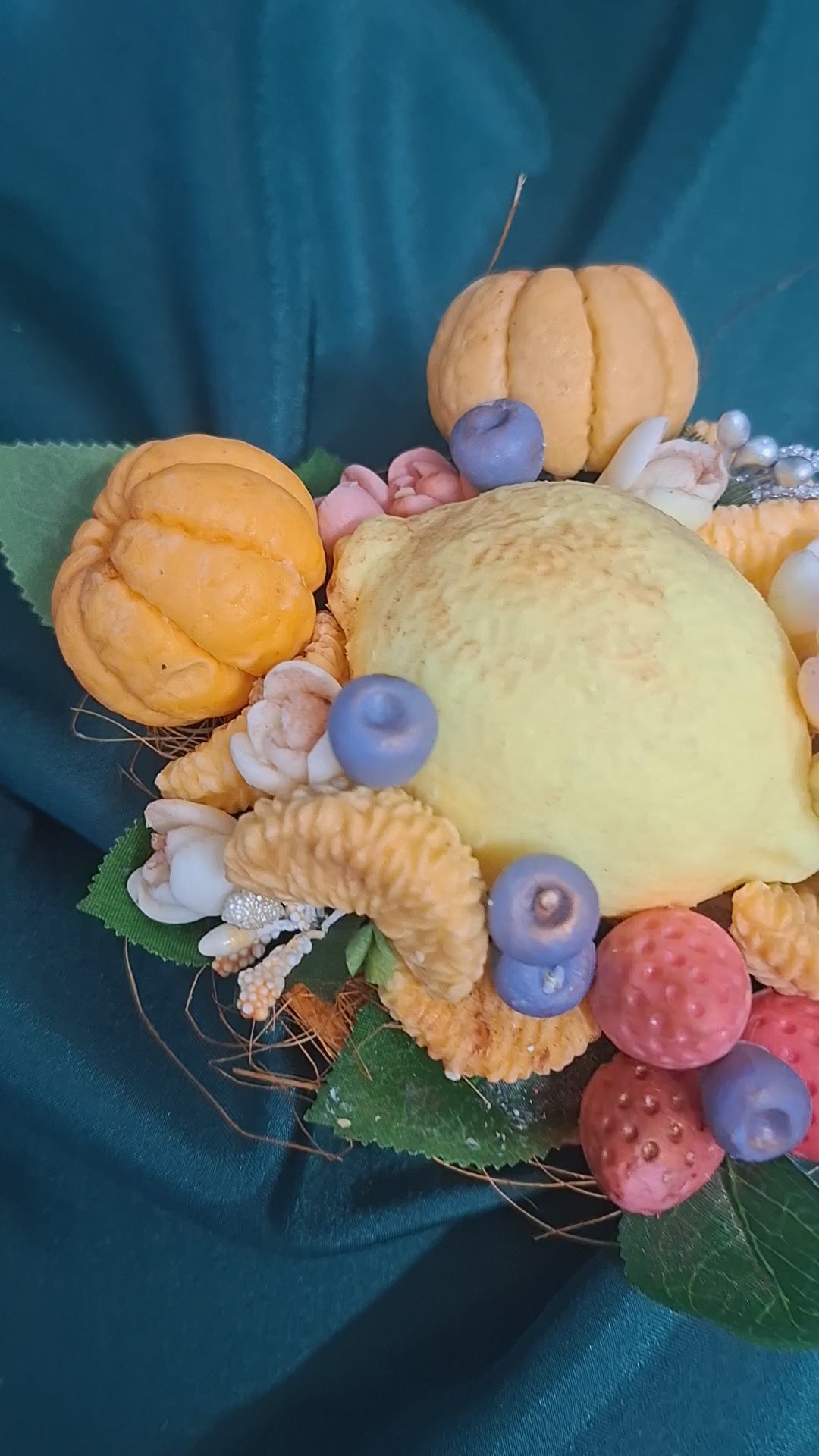 Artificial Floral Bouquet Soap Art In Decorative Pot Centerpiece