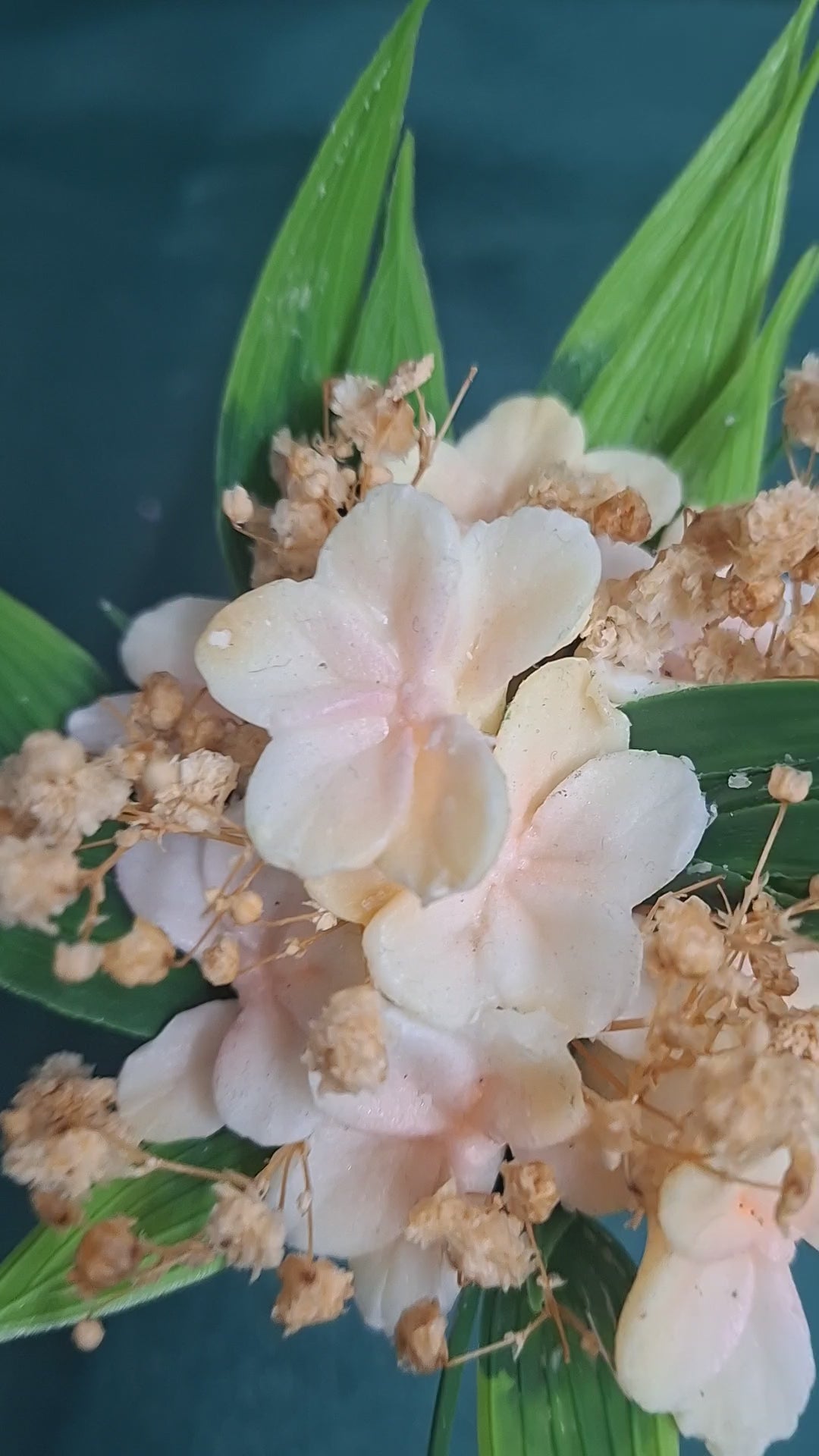 Artificial Flower Box Gift Set In Rustic Wooden Box