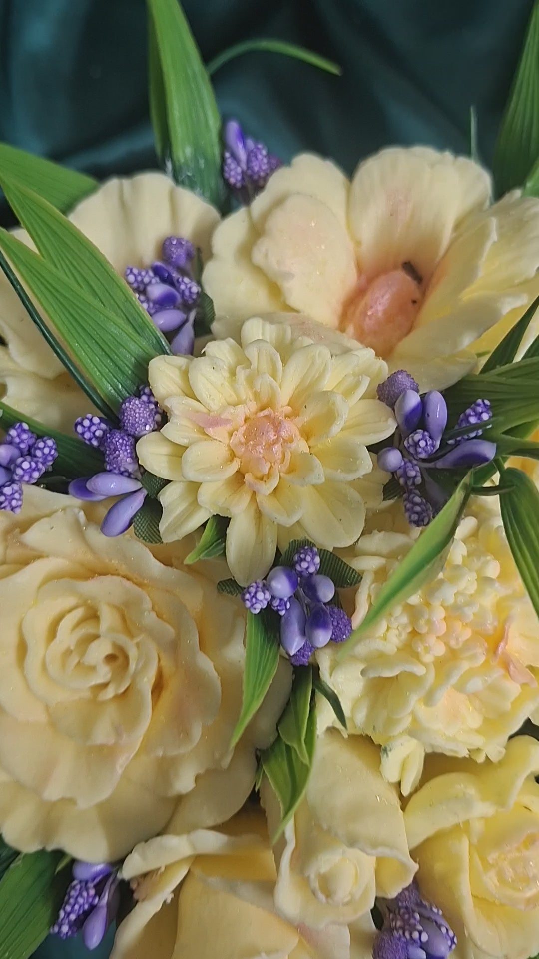 Yellow Rose Bouquet In Elegant Pink Gift Box With Ribbon